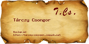 Tárczy Csongor névjegykártya